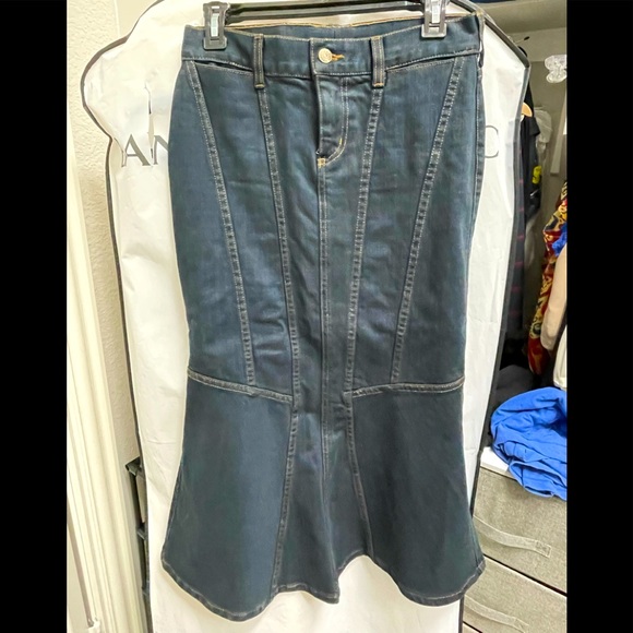 Ralph Lauren Mermaid Denim Skirt - Picture 1 of 7